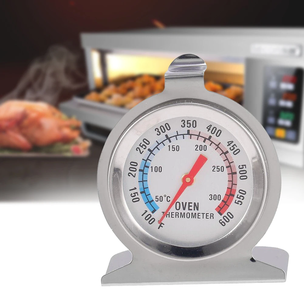 

Stainless Steel Dial Oven Thermometer Special Oven Measuring Thermometer Kitchen Baking Tools Adjustable Stand Up Hange