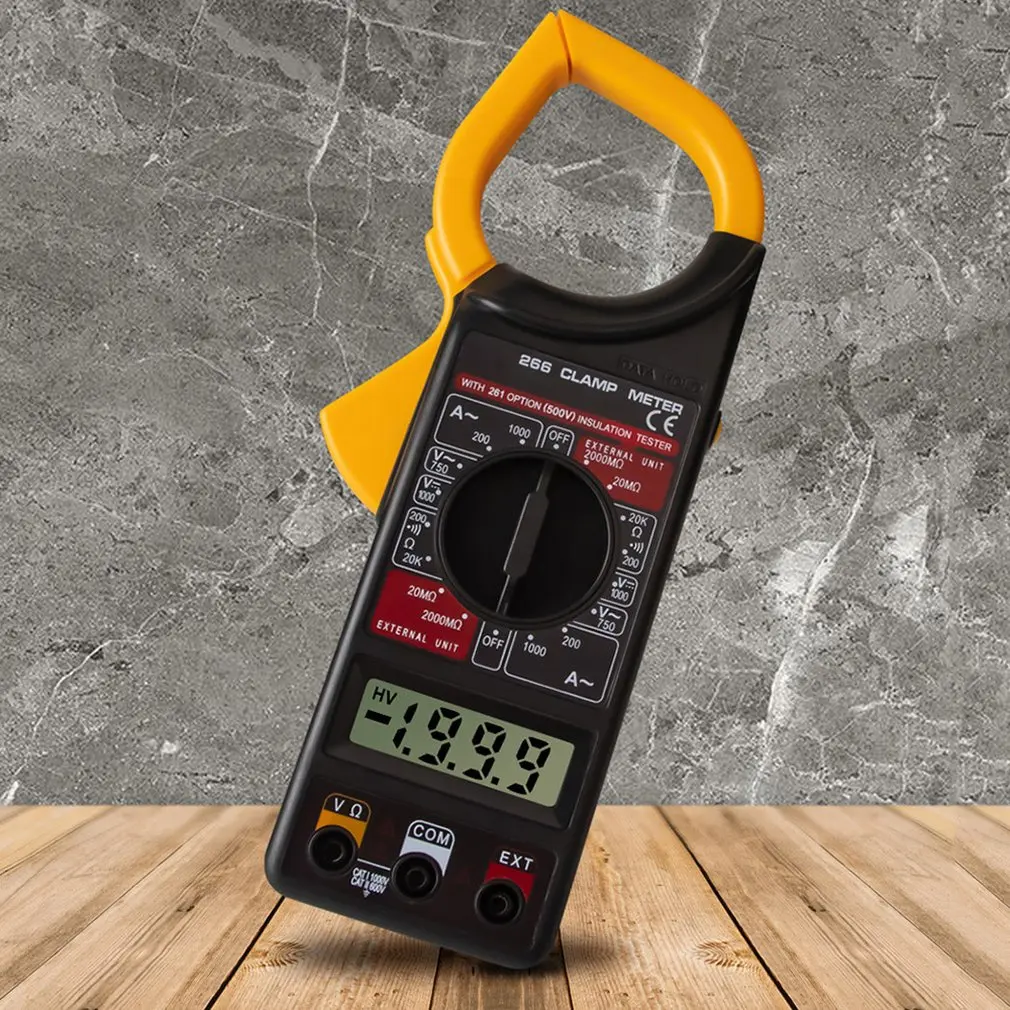 High-Precision Clamp-Type Multimeter Fully Automatic With Buzzer Ac Dc Current Meter 266 Digital Clamp Meter