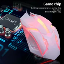 S1 oyun fare 7 renk LED aydınlatmalı ergonomik USB kablolu oyun fare yan kablo optik fare oyun dizüstü için fare fare PC