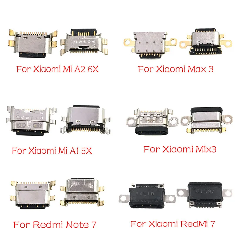 

New USB Jack Charging Socket Connector Port For Xiaomi Mi A1 A2 8 9 CC9E Max3 Mix 3 Redmi Note 7 Pro Replacement Part