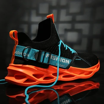 

Hemmyi Mens Shoes Light Breathable Big Size Sneakers Shoes Comfortable Lace-up Male Shoes Adult Support Dropshipping 39-46