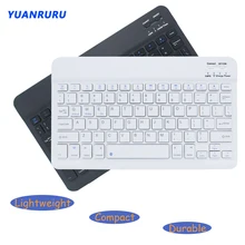 Kablosuz Bluetooth klavye Mini şarj edilebilir klavye Tablet Laptop Smartphone için iPad desteği IOS Android telefon taşınabilir