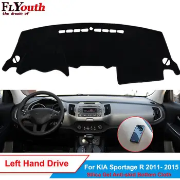 

Car dashboard Avoid Light Pad Instrument Platform Desk Silicone Cover Mats Carpets Trim LHD For KIA Sportage R 2011-2015