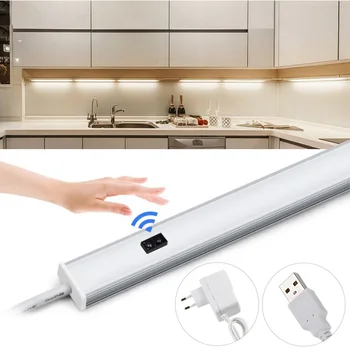 

5V/12V LED Cabinet Light Hand Sweep Sensor 30/40/50cm Kitchen LED Light For Bedroom Closet wardrobe cupboard backlight Lighting