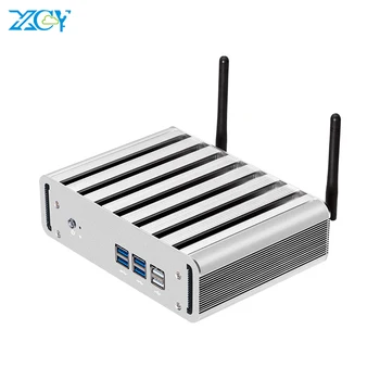 

XCY X31 Mini PC Intel Core i3 4010U i5 4200U i7 4500U CPU Fanless Office Computer HTPC Windows 10 Linux HDMI VGA WiFi 6*USB