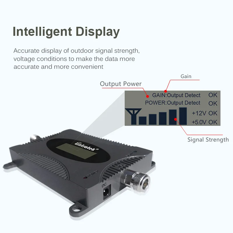 Wzmacniacz sygnału Lintratek 4G LTE 2600MHz zespół 7 Repeater 4G 65dB wzmacniacz telefonu komórkowego 2600MHz z wyświetlaczem LCD pełny zestaw #7.5 Wzmacniacz sygnału Lintratek 4G LTE 2600MHz zespół 7 Repeater 4G 65dB wzmacniacz telefonu komórkowego 2600MHz z wyświetlaczem LCD pełny zestaw #7.5
