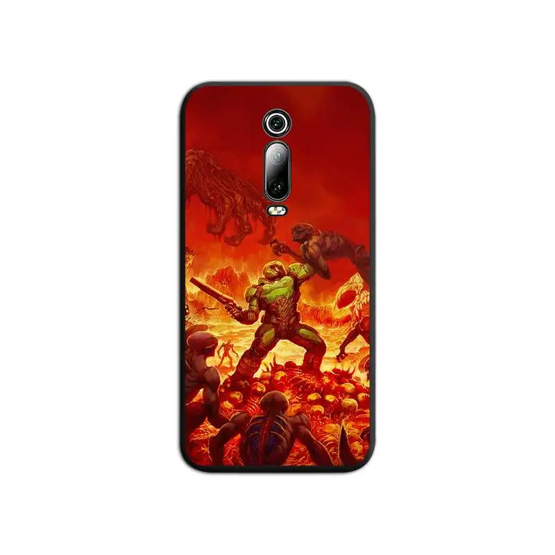 Doom Game Skull Phone Case For Redmi 9A 9 8A 7 6 6A Note 9 8 8T Pro Max K20 K30 Pro xiaomi leather case cover Cases For Xiaomi