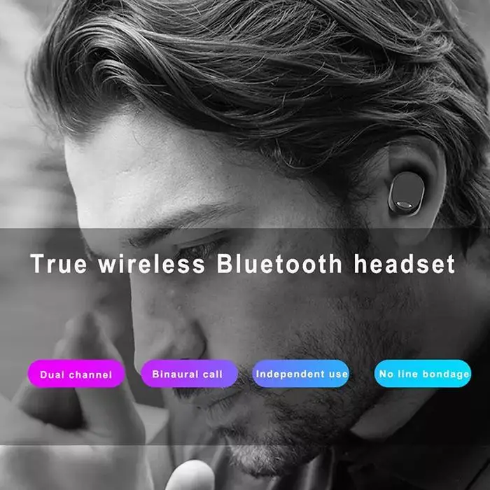 Модные беспроводные Bluetooth стерео наушники-вкладыши Bluetooth гарнитура повседневное шумоподавление, вибрационная диафрагма