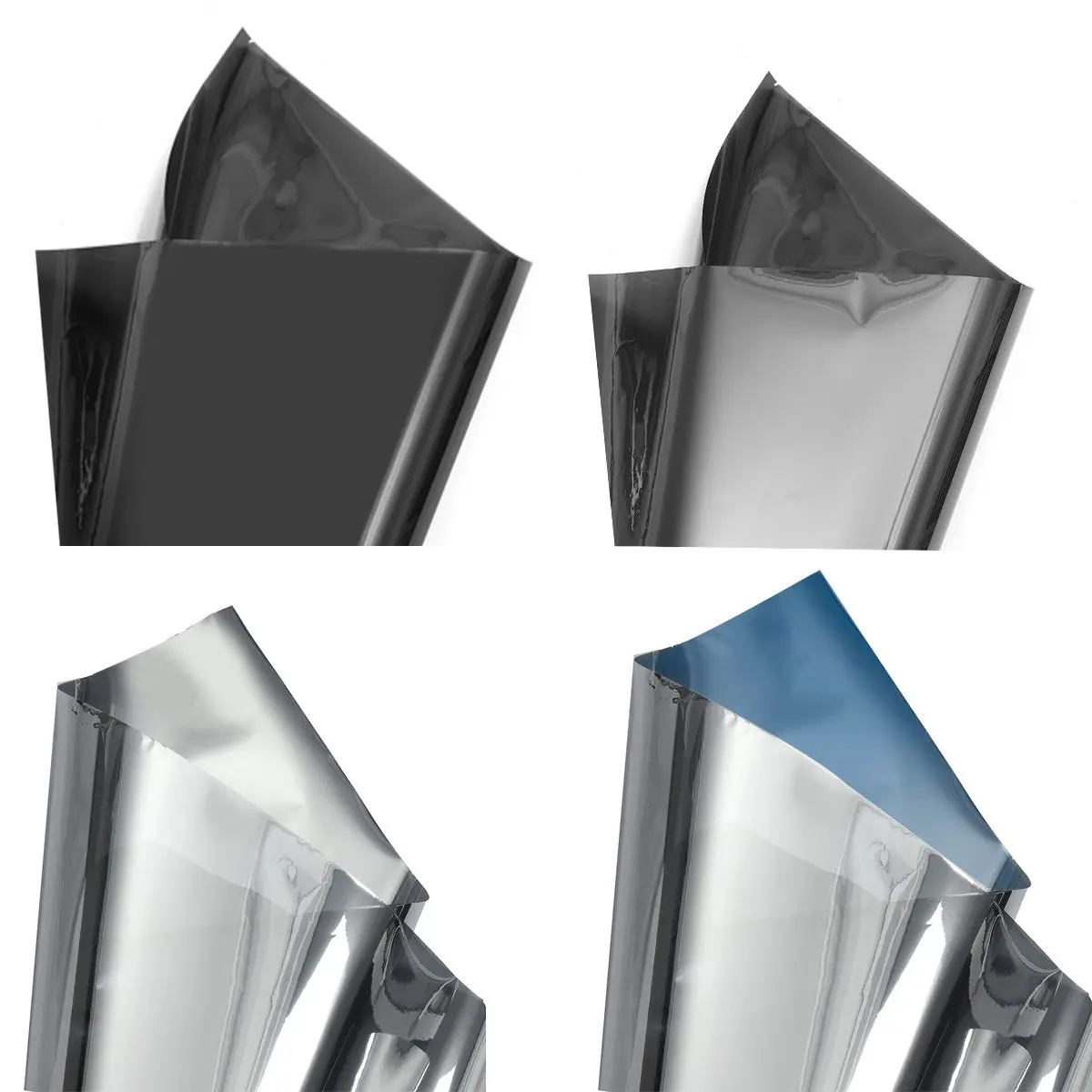 Оконное стекло оттенок УФ Отражающая пленка рулон 50 см x 1 м/3 м/6 м домашний офис 15-22% VLT безопасный Анти-взрыв солнцезащитный блок ПЭТ Материал