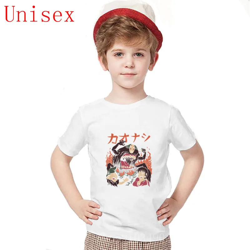 2020 camiseta с принтом изображением персонажа из мультфильма нет лица Kaonashi Kaiju детская