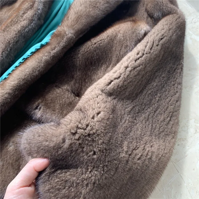 Цельная кожа короткая настоящая норковая шуба для женщин костюм Воротник модные зимние шубы Роскошные