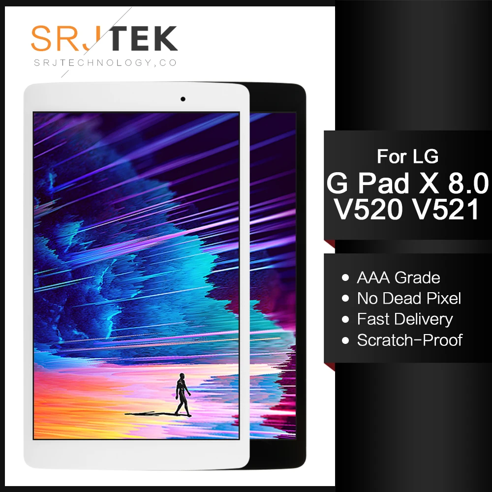 Srjtek сборка для LG G PAD X 8 0 &quotV520 V521 ЖК дисплей Матрица сенсорный экран дигитайзер