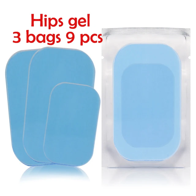 3 Bags Buttock gel YOUKE унисекс умный EMS импульсный тренажер для бедер электрический стимулятор бедра ABS фитнес массажер для похудения с заменой гидрогеля - Цвет: 3 Bags Buttock gel