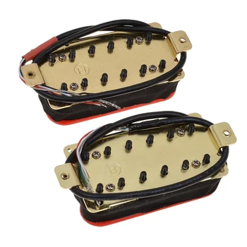 

2Pcs Wired Electric Guitar Humbucker Pickup Luthier Supply Red