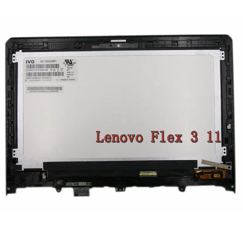 11 6 &quotM116NWR1 5D10J08414 HD ЖК-сенсорный экран дигитайзер в сборе для Lenovo Flex 3 Beze | Запчасти