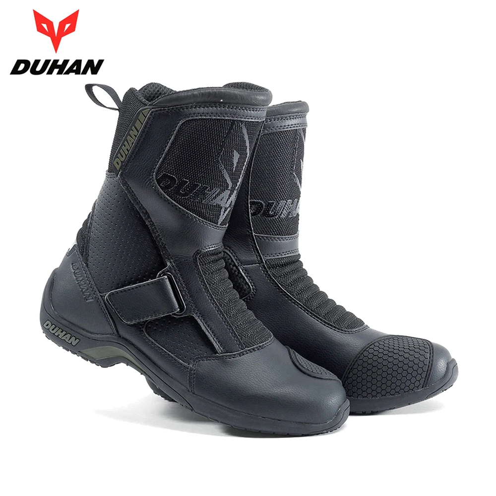DUHAN мотоботы мотоцикл шоссейные мотоциклетная обувь Bota Motociclista Мото Сапоги для
