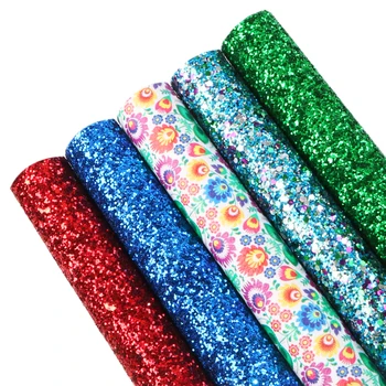 

David accessories 5Pieces/set 20*34cm Flower Synthetic Leather Patchwork Hair Bow Handbag Shoes DIY,1Yc10685