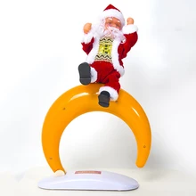 Рождественская электрическая Музыкальная кукла электрическая Рождественская музыкальная Танцующая кукла с световым эффектом домашний Рождественский Декор Детский подарок