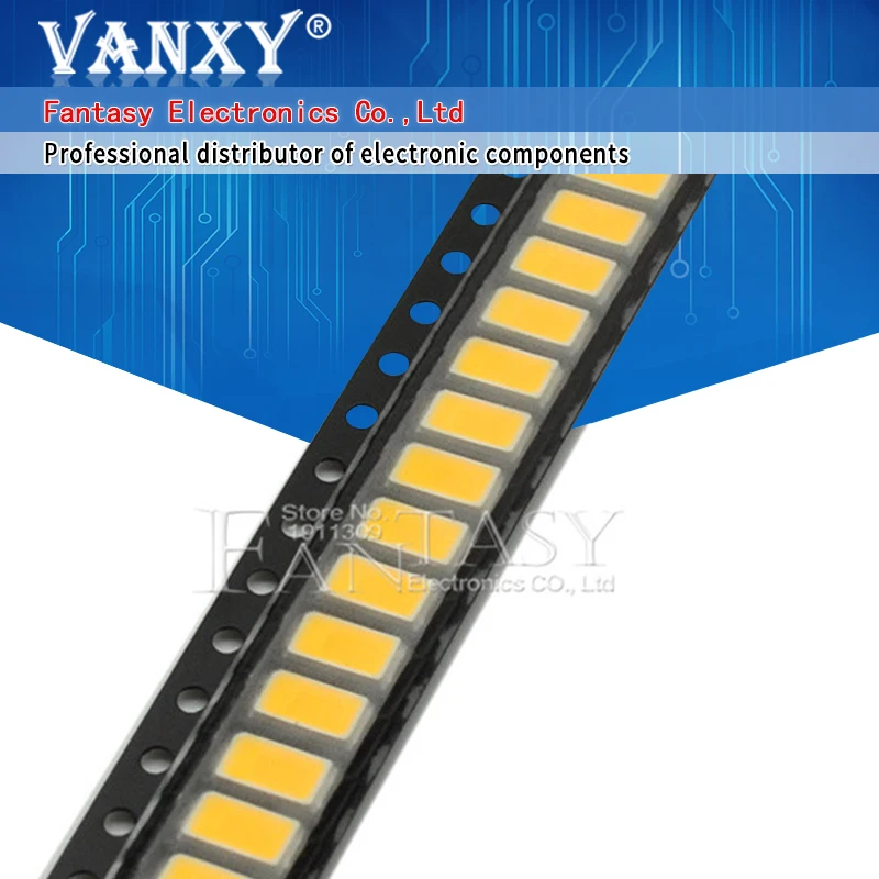 200 шт. 5730 0 5 Вт-150Ma 50-55lm 3200K теплый белый светильник SMD 5630 Светодиодный диоды для
