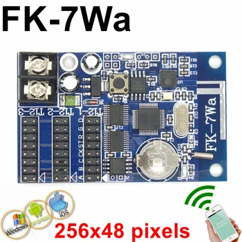 

10pcs FK-7Wa wifi led control card 384x32 ,256x48 pixels support pad ,Android phone sending for P10 display led screen