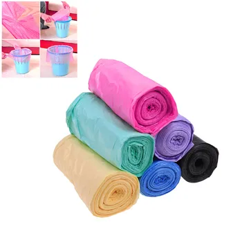 

2# 1 Roll Small Garbage Bag Trash Bags Durable Disposable Plastic Home Kitchen Tool Portable