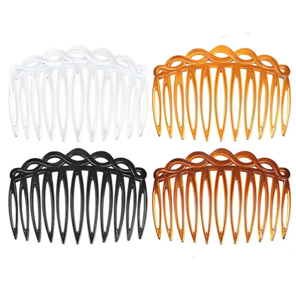 Hair Accessories French Hair Comb Straight Teeth Clip Comb Tortoise Side Bridal Wedding Veil