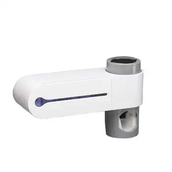 

In stock!Toothbrush Disinfection Rack Uv Sterilization Function Automatic Toothpaste Dispenser Toothbrush Sterilizer Holder 1Pcs