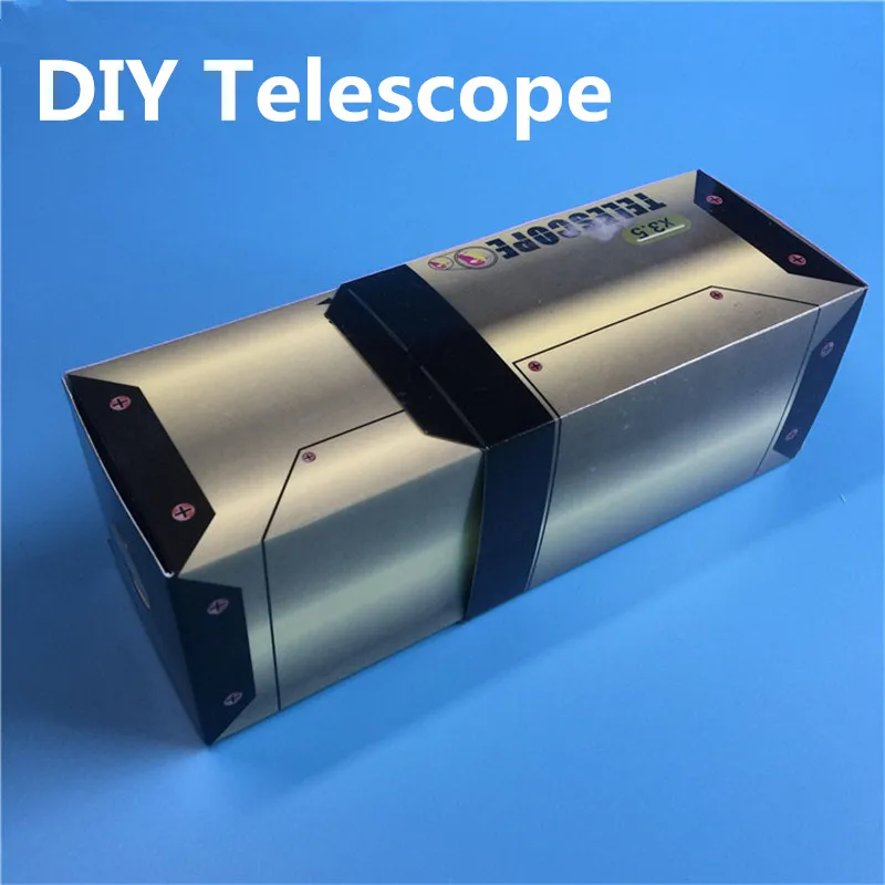 

DIY Telescope Wood Model Kit juguetes Physical Science Experiments Toy Set Technology Assembly Toys Educational Toy for Kids