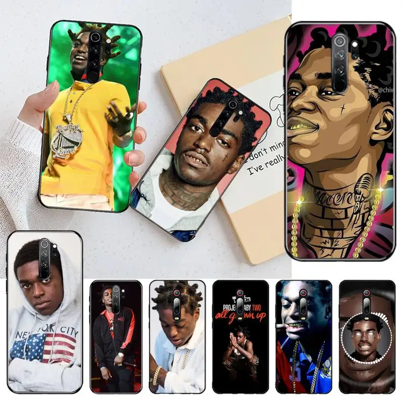 HPCHCJHM Kodak Black Rapper Newly Arrived Black Cell Phone Case for Redmi Note 8 8A 8T 7 6 6A 5 5A 4 4X 4A Go Pro