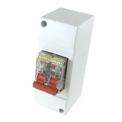 AC 400V 16A 2P прозрачный мини-выключатель MCB с корпусом