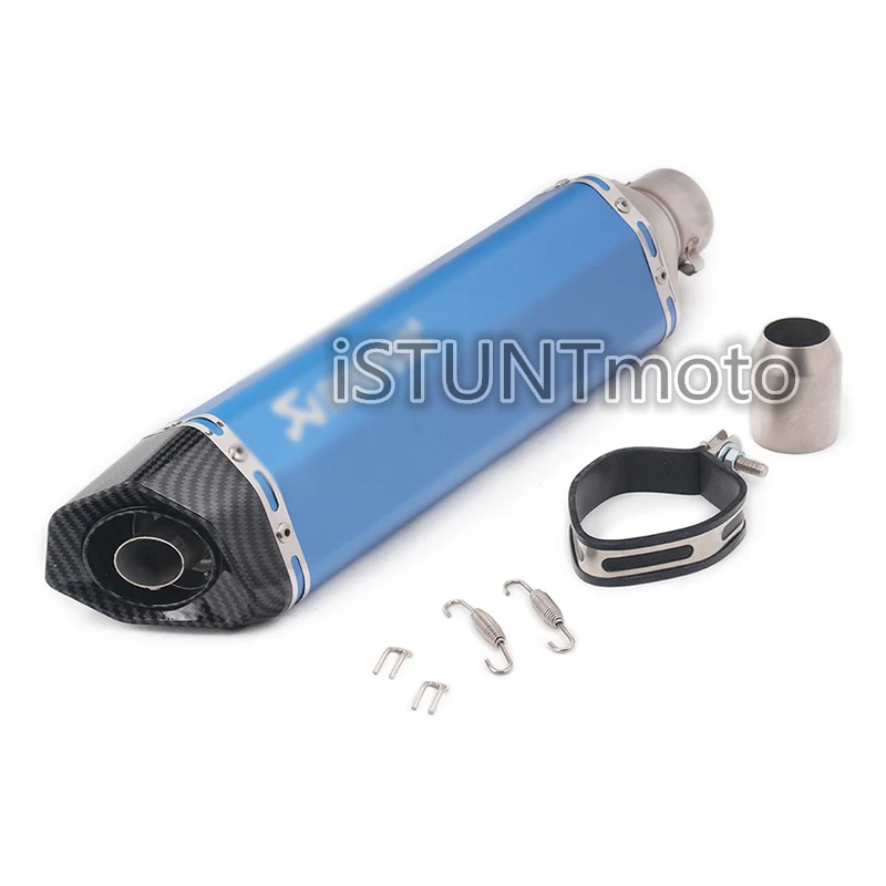 Akrapovic Универсальный мотоциклетный выхлоп Escape модифицированный Кроссовый глушитель для CBR250 CB600 MT07 CBR650F ATV Dirt Pit Bike - Цвет: 470MM D