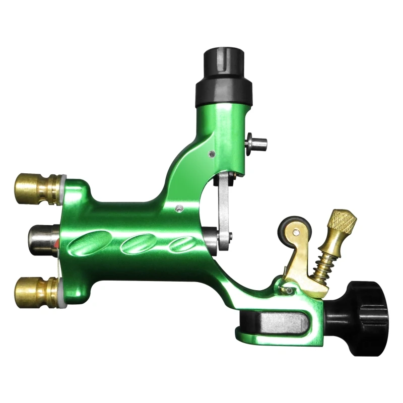 Pro Топ Стрекоза Швейцарский двигатель Ротационная Машина для татуировки пистолет предметы снабжения бесплатно RCA шнур- RTM-1003-32RCA - Цвет: Зеленый