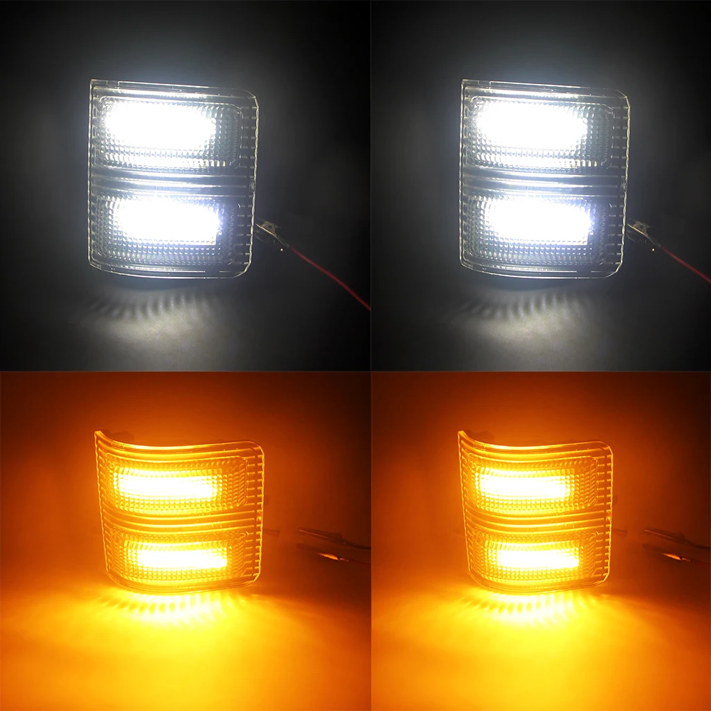 Housing Towing Side Mirror Turn Signal Light for Ford F150 F250 F350 F450