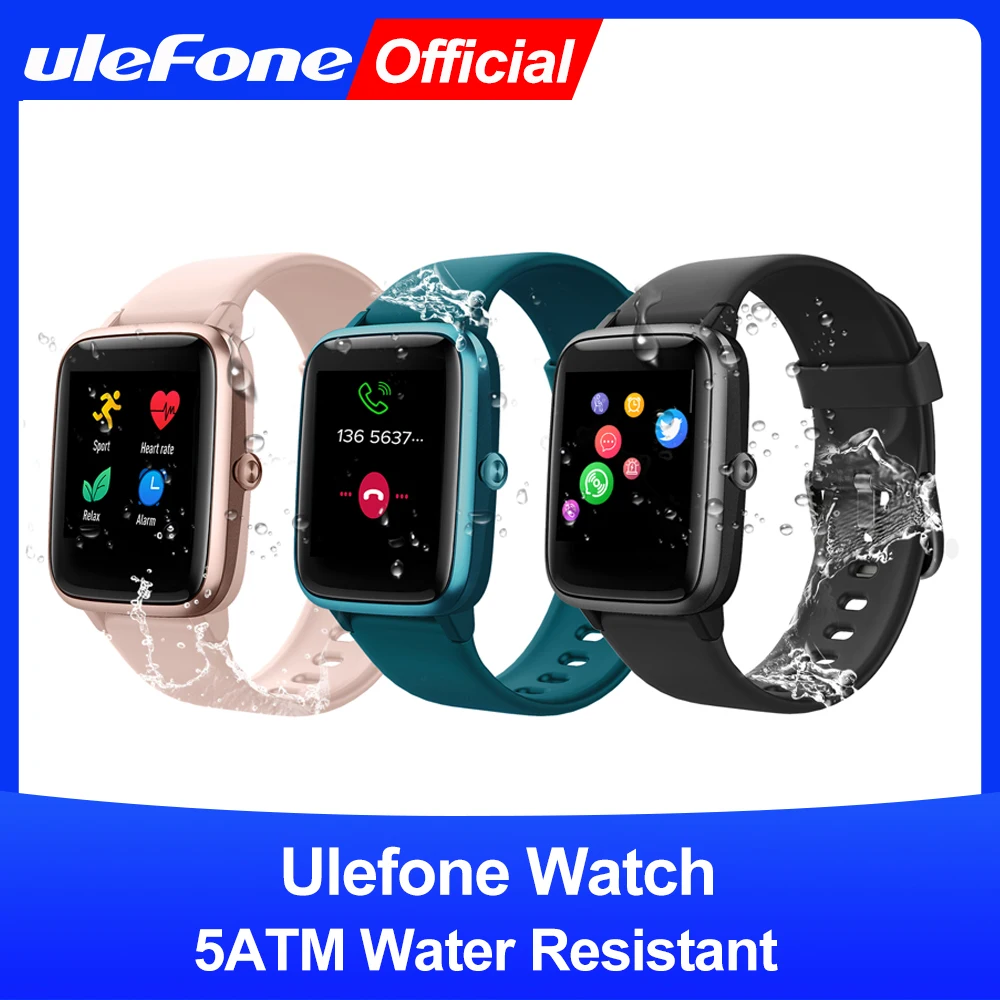 Ulefone Watch Smartwatch 5ATM Waterproof  Band Heart Rate  Sleep Monitoring  For  Android IOS