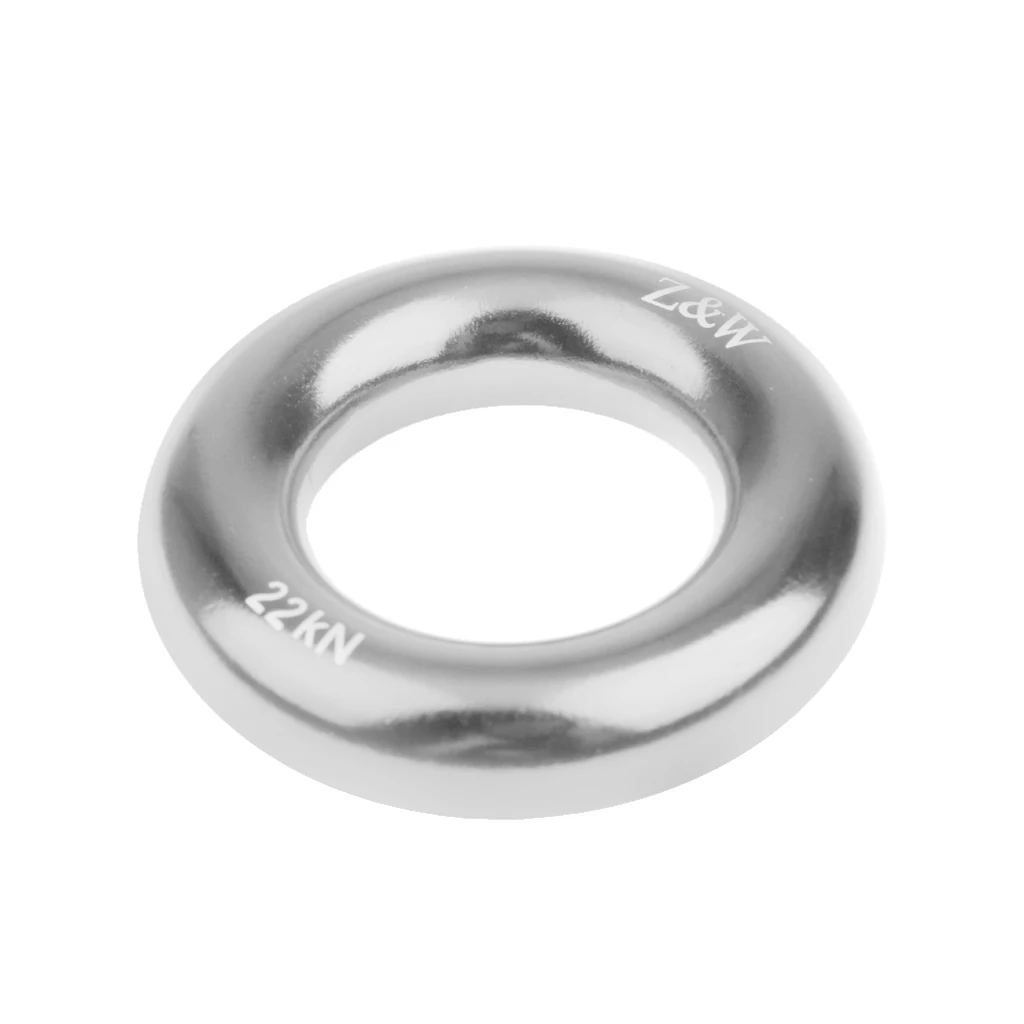 CLIMBING Rappel Ring Aluminum 22KN For Rope Retriver Friction Saver Hammock Rock Camping Climbing Accessories