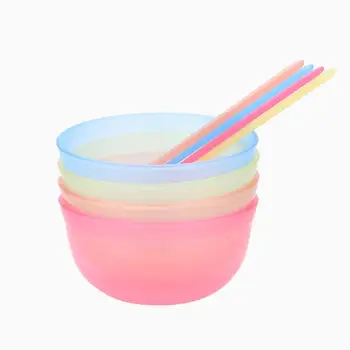 

Plastic 2 in 1 DIY Facial Mask Mixing Bowl Brush Spoon Stick Tool Face Care Set For Facial Face Mask Freeshipping j106