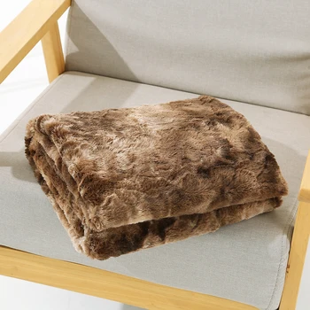 

Home Modern Shaggy Blankets Soft Blanket Baby Elegant Throw Blanket Bed Sofa Beds Soft Faux Fur Velvet Plush Bedding Decor D30