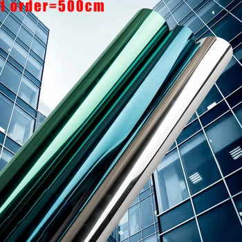 

Multi-Width 2/3/5M Mirror Insulation Solar Tint Window Film Stickers UV Reflective One Way Privacy Decoration For Glass