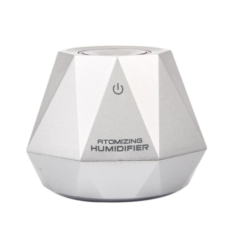 

EAS-Usb Operated Portable Travel 180Ml Mini Diamond Shape Air Humidifier Diamond Shaped Light Weight For Trip Car Home Solid Eas