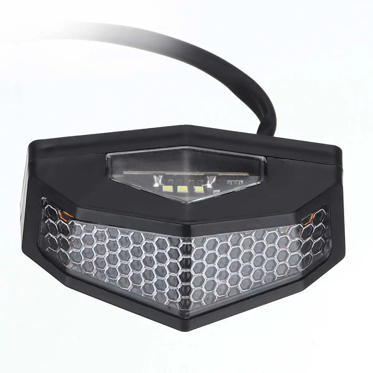 12V 5 en 1 motocicleta Universal ATV freno trasero LED indicador señal lámpara intermitente luz placa de matrícula Retro Luz