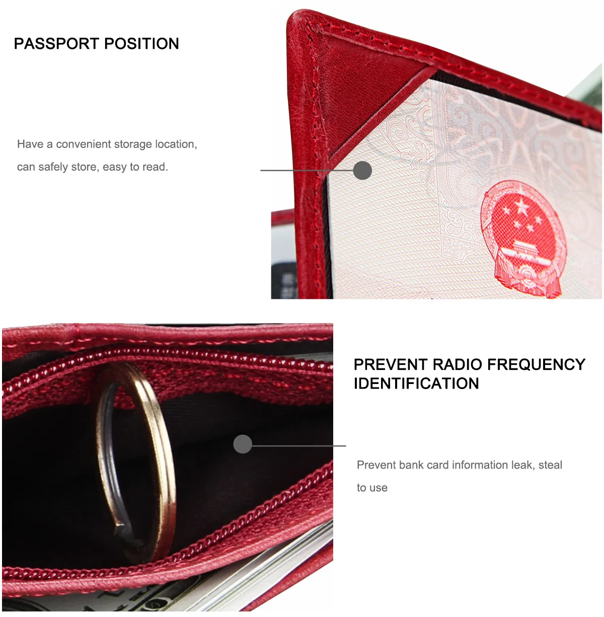 Из натуральной кожи rfid держатель для паспорта и карточек для женщин и мужчин фото IC Кредитная карта пара Обложка для паспорта, кошелек CHW10