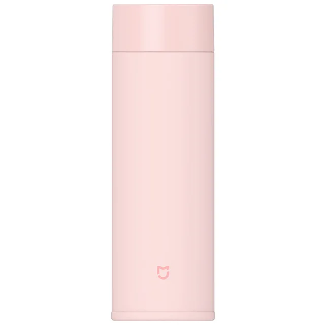 Xiaomi mi, 350 мл, бутылка для воды из нержавеющей стали, 190 г, для путешествий, портативная, изолированная чашка, легкий термос, вакуумный mi ni Cup, для кемпинга - Цвет: pink