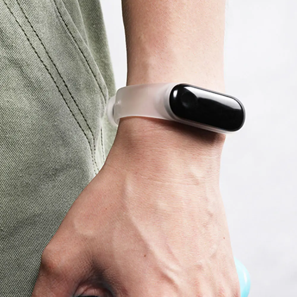 Браслет M5 M3 M4 для Xiaomi Mi Band 5 4 3 браслет прозрачный силиконовый ремешок на запястье