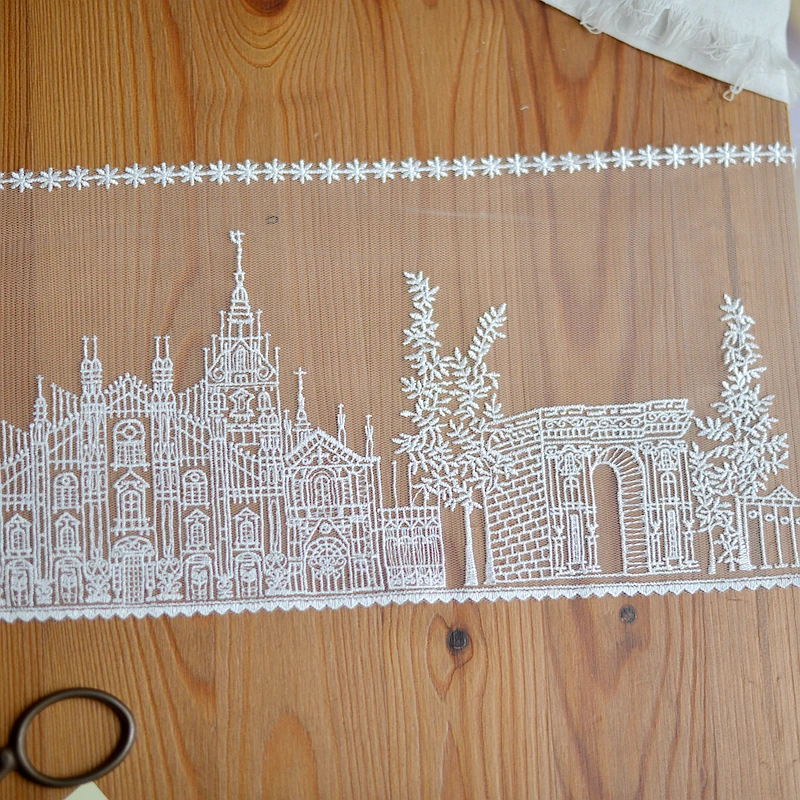 Princess Castle Embroidery Lace Trim Cheongsam Dresses, Garments, Sewing Accessories, Home Fabrics RS2458 photo