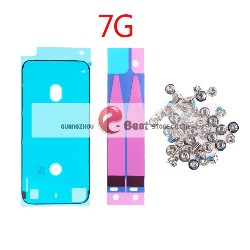 3 шт./компл. полный винт для iPhone 6S 7 8 Plus X XR XS MAX Батарея клейкие полоски+ ЖК-дисплей Дисплей Водонепроницаемый ободок уплотнение клей Sti