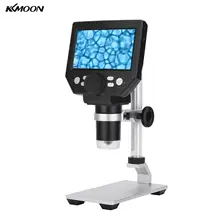 Kkmoon g1000 microscópio eletrônico digital 4.3 Polegada grande base display lcd 8mp 1-1000x amplificação contínua lupa