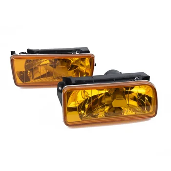 

For 1992-1998 BMW E36 M3 Chrome Fog Lights Replacement Lamps Yellow Lens OEM direct replacement