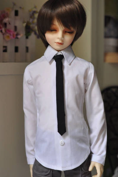 1/4 1/3 масштаб BJD кукольная одежда белая рубашка+ галстук для BJD/SD аксессуары ID72 uncle. В комплект не входят кукла, обувь, парик и другие A0978
