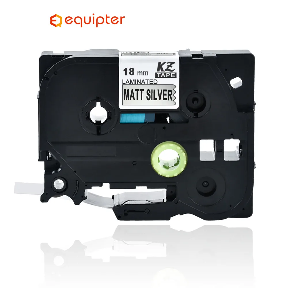 

tze-m941 18mm Black on mattsilver label tape Compatible Brother p-touch printers tze tape laminated tze-m941 tzm941 tzem941