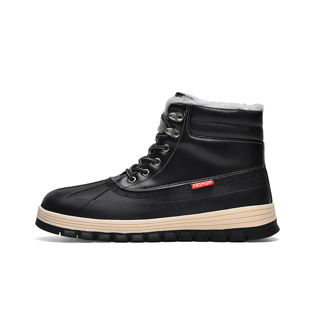 Мужская обувь; модные мужские ботинки; zapatos de hombre; мужские повседневные Бархатные Теплые хлопковые ботинки; водонепроницаемые удобные зимние ботинки
